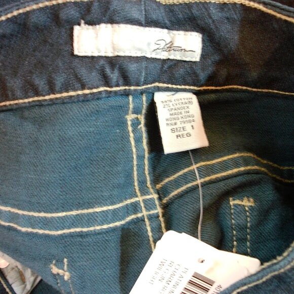 NWTS Chico’s Platinum Denim Jeans – Women’s Size 1 Reg– Dark Wash Bootcut - Picture 5 of 5